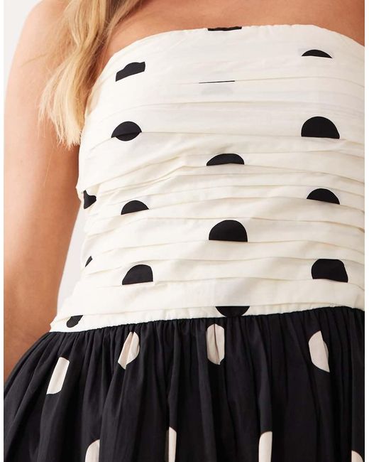 Nobody's Child Petite Black Felicity Cotton Bandeau Midi Dress