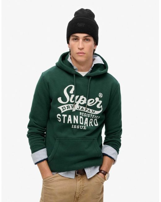 Superdry Green – weiche, gerippte strickmütze