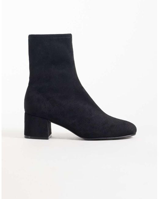 ASOS Black Ronan Block Heel Ankle Boots