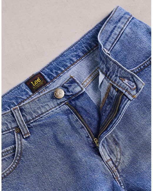 Lee Jeans Blue West Relaxed Straight Fit Jeans for men