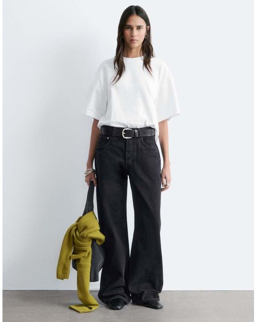 & Other Stories Gray Boxy Oversized T-shirt
