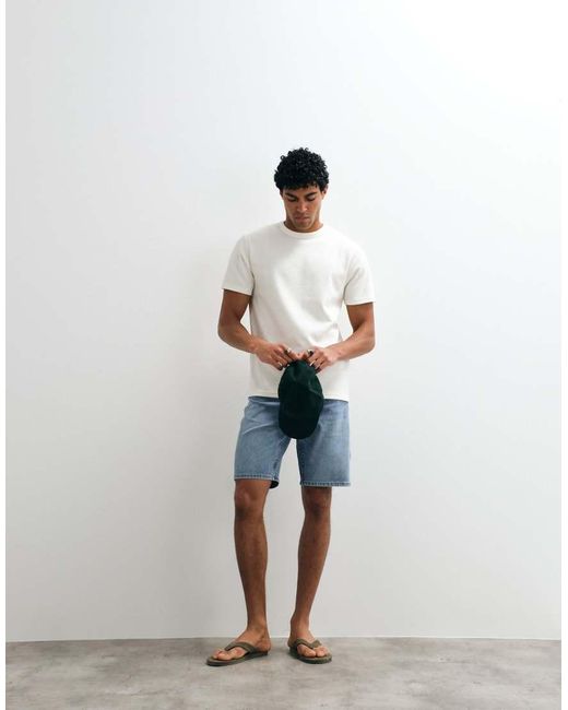 ASOS White Breathemax Heavyweight Crew Neck T-Shirt for men