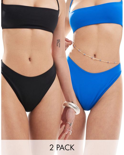 Weekday Blue Shore Bikini Bottom 2-pack