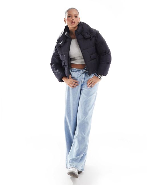 Str - doudoune courte Stradivarius en coloris Blue