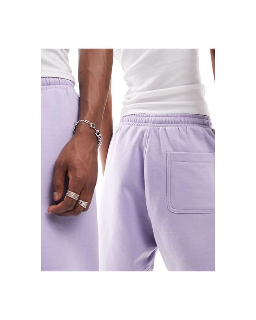 Weekday Purple Unisex Jersey Shorts