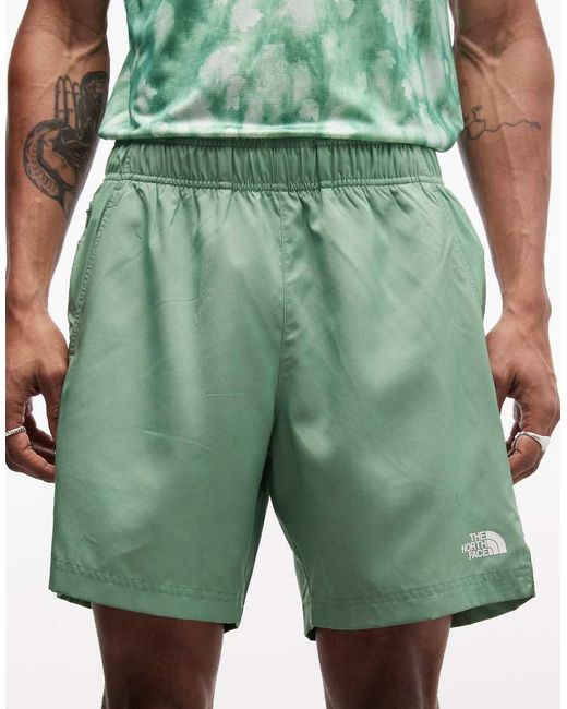 The North Face Green 24/7 Logo Shorts for men