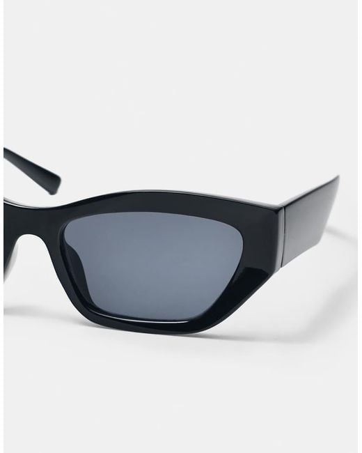 Pull&Bear Blue Cateye Tortoiseshell-Effect Sunglasses