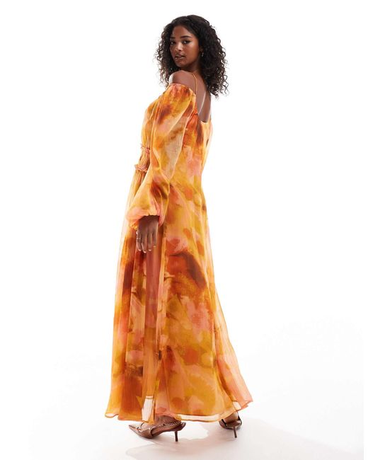 ASOS Orange – maxikleid