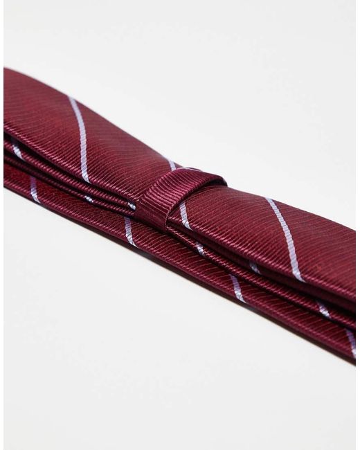 Corbata Y Lila A Rayas De -Rojo Kaiia de color Purple