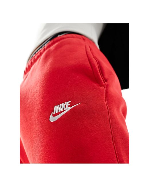 Nike Red Club Fleece Cuffed Sweatpants for men