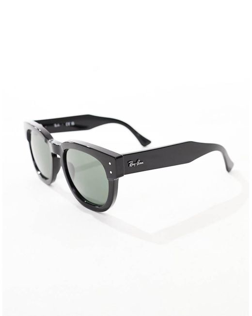 Ray-Ban Black Mega Hawkeye Round Sunglasses