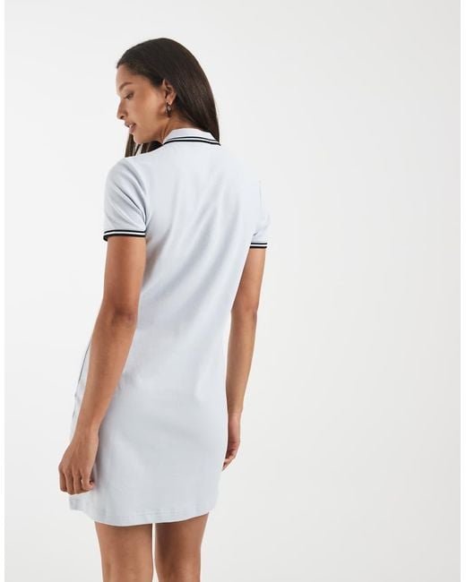 Fred Perry White Twin Tipped Polo Mini Dress