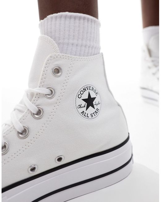 Converse Black – chuck taylor all star lift hi wide – sneaker