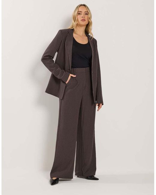Long Tall Sally Gray Pinstripe Blazer