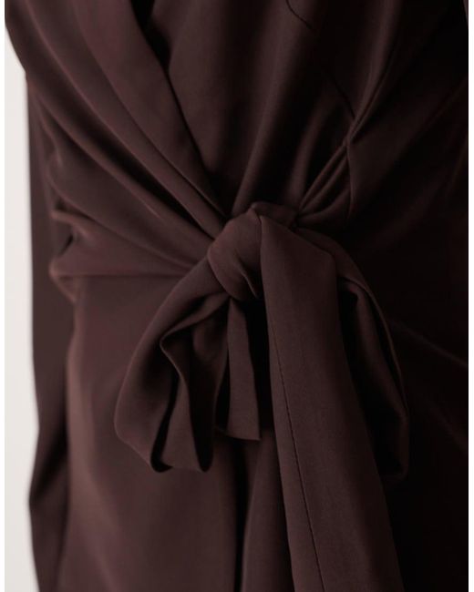 Aware Purple Tie Side Tailored Blazer Co-ord
