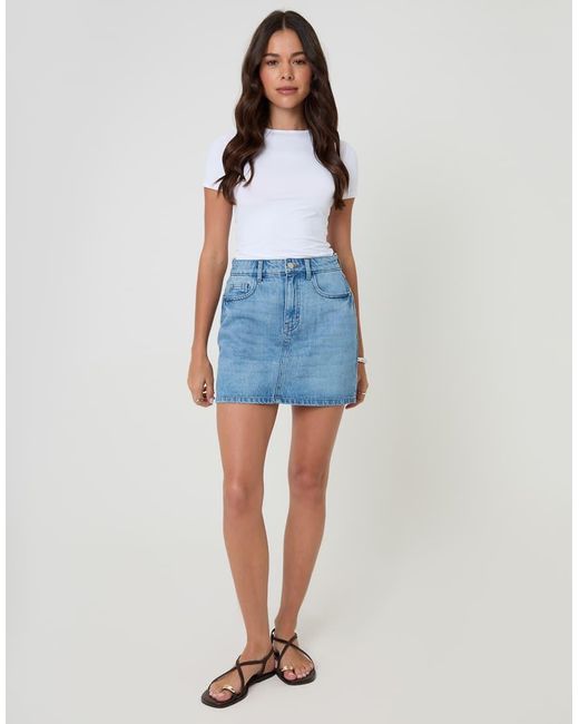 Threadbare Blue 2 Pack Denim Mini Skirts