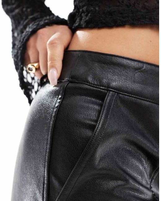 Commando Black Faux Leather Utility Mini Skrt