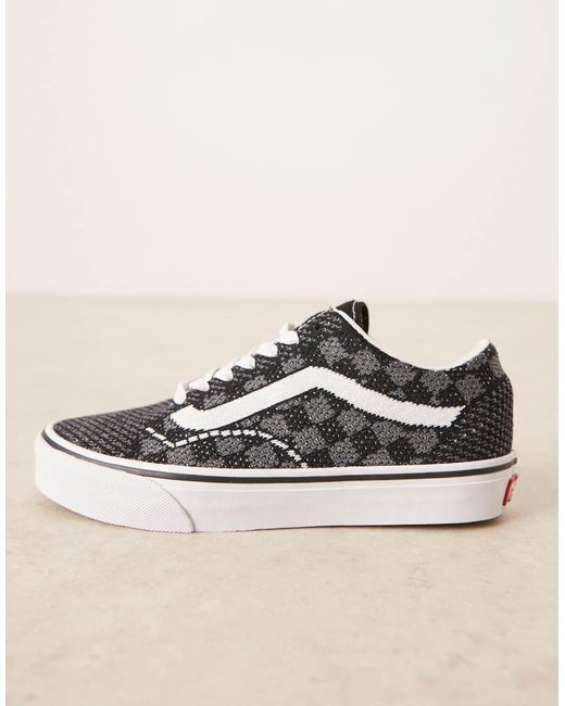 Vans Black Old Skool Ek Knitted Upper Sneakers