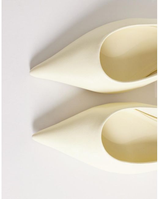 ASOS White Starlight Slingback Ball Heel Shoes