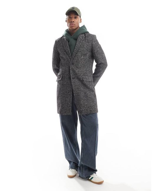 River Island Multicolor Textured Overcoat for men