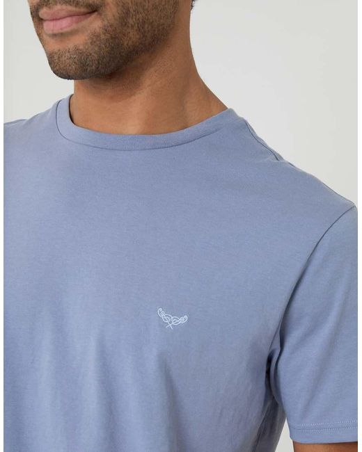 Threadbare Blue Stripe Short Pyjama Set for men