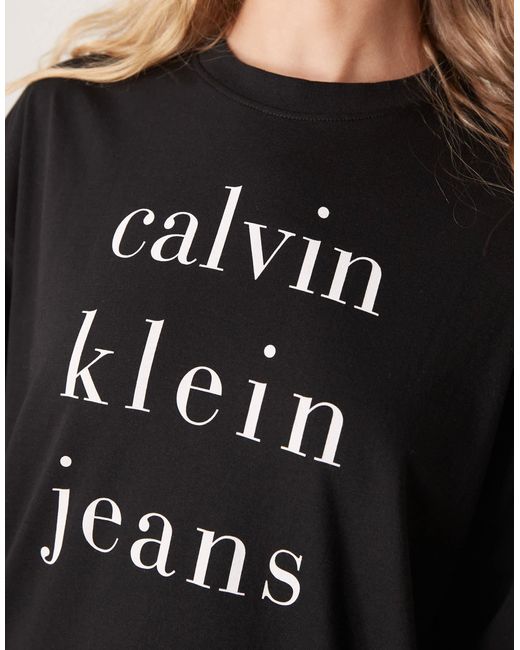Calvin Klein Black Big Logo T-shirt