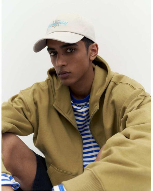 Pull&Bear White Club Du Soleil Cap for men