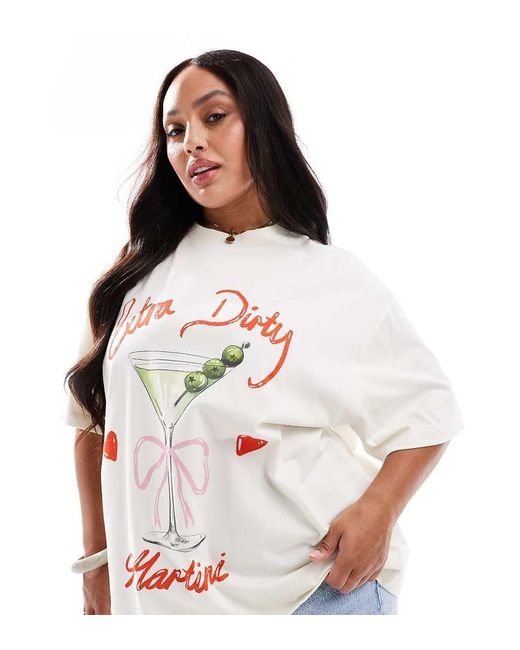 ASOS Asos Design Curve in het White