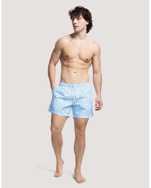 Apreslife Blue Under The Sea Swim Shorts for men
