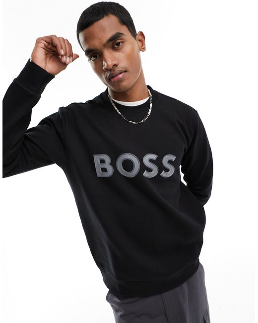 Boss – salbo 1 – sweatshirt in Black für Herren