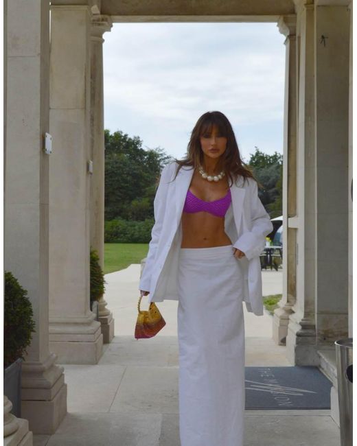 NARRATED Gray Straight-Fit Maxi Skirt