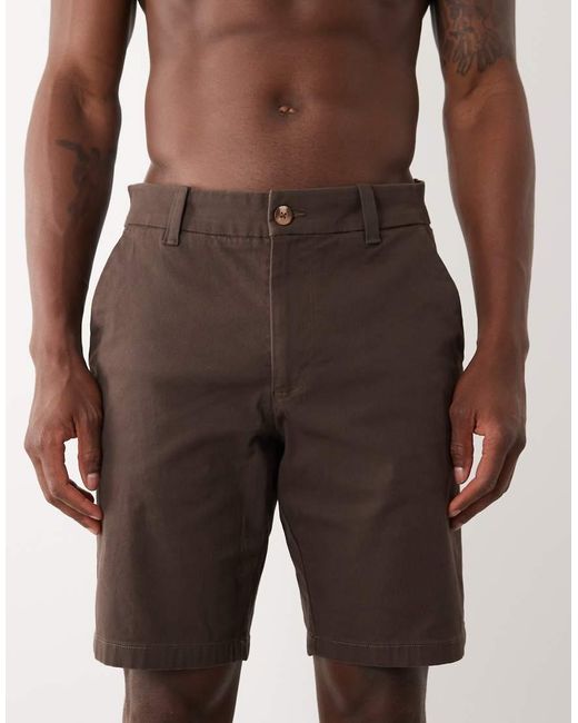 ASOS Natural Skinny Fit Chino Shorts for men