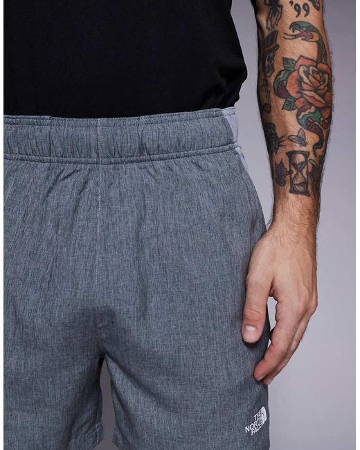 The North Face Blue 24/7 5" Logo Shorts for men