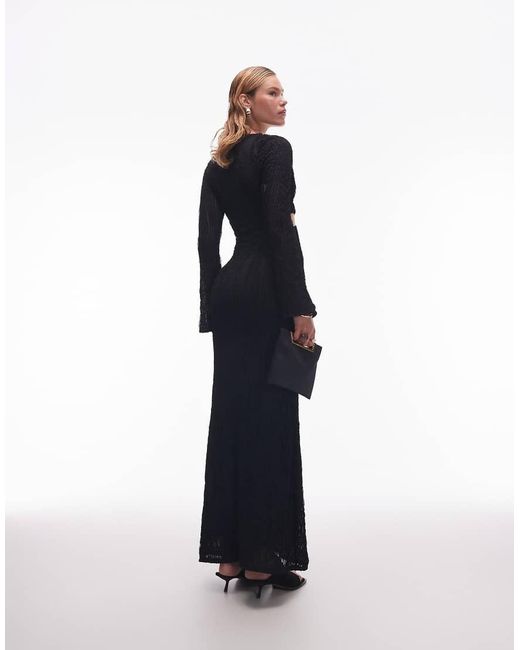 Vestito Midi A Maniche Lunghe di ASOS in Blue