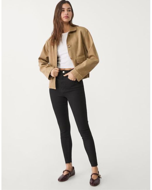 Stradivarius Black Super High Waist Jeans