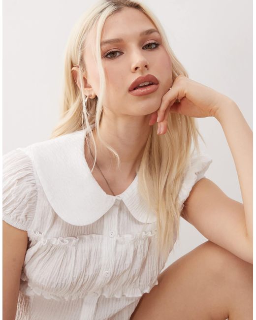 Collusion Natural Textu Shirt Top