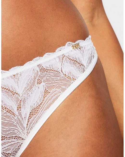 KBX White Harper Thong