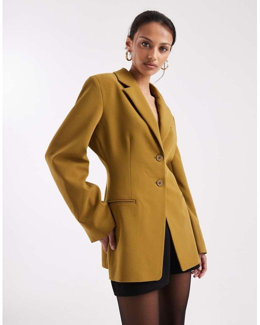 ASOS Metallic Cinch Blazer