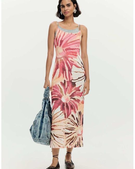 Desigual White 2-In-1 Dress
