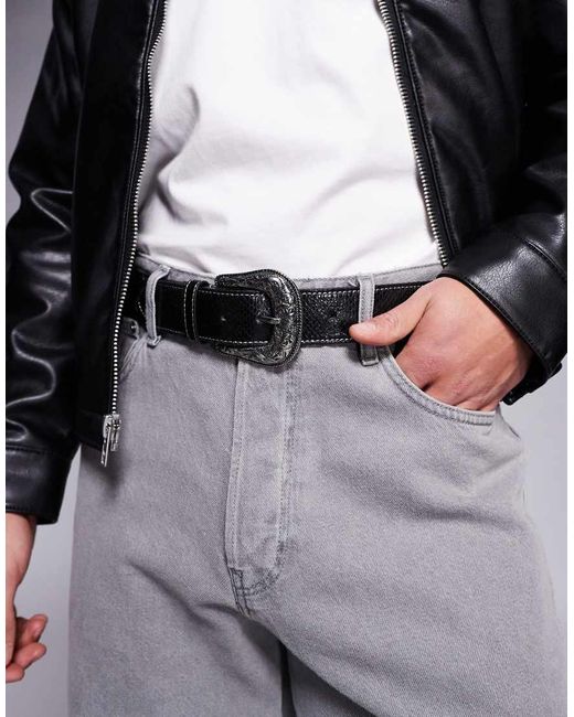 Cintura di ASOS in Black da Uomo