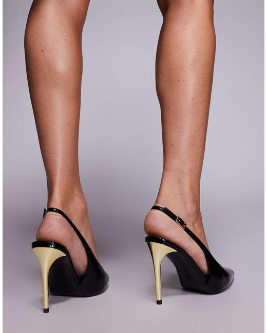 ASOS Brown – phoenix – slingback-schuhe