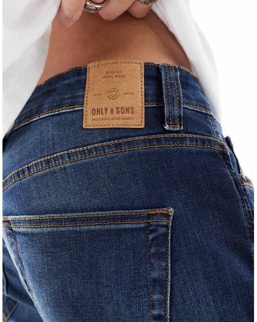 Only & Sons Blue Regular Fit Jean for men