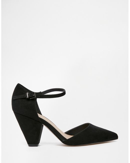 asos black pointed heels
