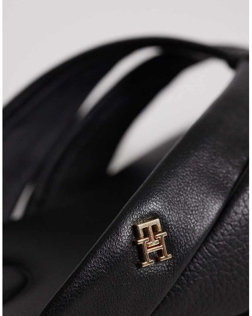 Tommy Hilfiger Black Elevated Flip Flop