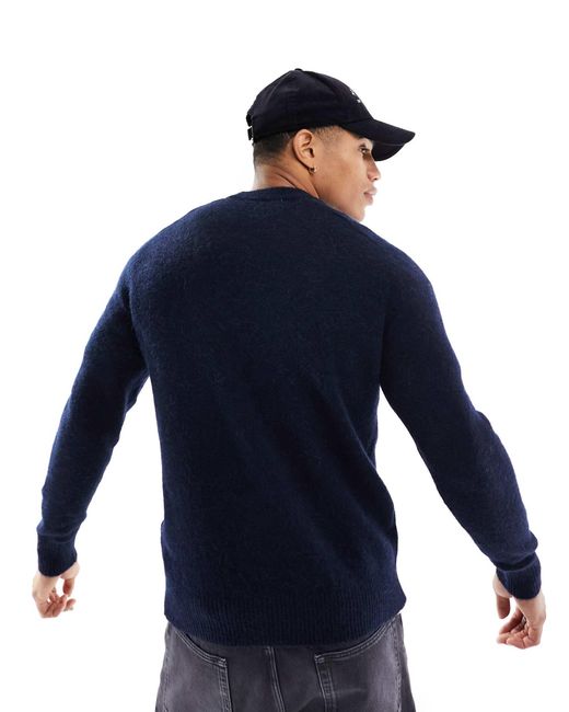 Homme - pull ras SELECTED pour homme en coloris Blue