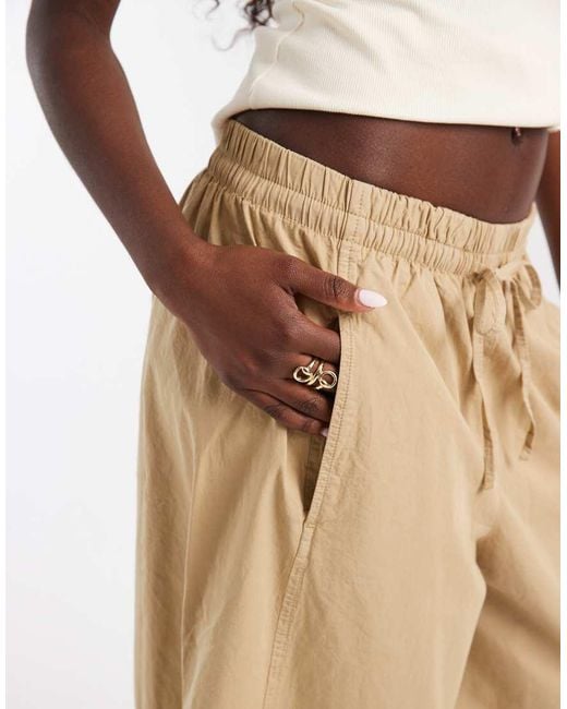 ASOS Natural Oversized Balloon Pull On