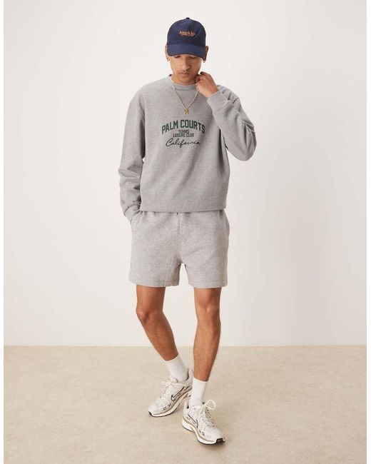 Confezione Multipack Di Pantaloncini Basic Slim Neri E Grigio Mélange di ASOS in Gray da Uomo