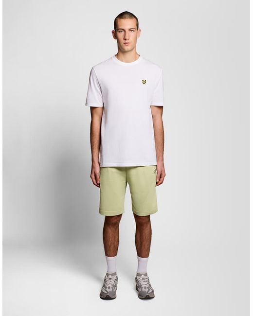 Lyle & Scott Green Mid Bottoms Sweat Short for men