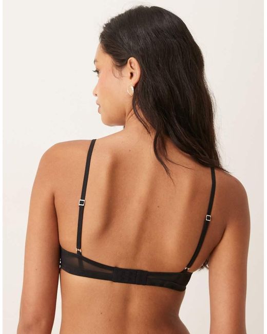 Calvin Klein Black Shapewear Mesh Push Up Plunge Bra