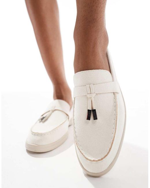 SEQWL White Panther Tassel Trim Loafer
